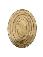 Ahşap Oval Elips Sepet Tepsi Tabanı Meşe 5'li