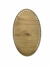 Ahşap Oval Elips Sepet Tepsi Tabanı Meşe 5'li