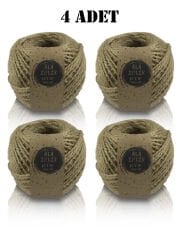 Jüt İp - Hasır İp - Kendir İpi - Dekor İpi - Kırnap İpi 100 Gram 4 Adet