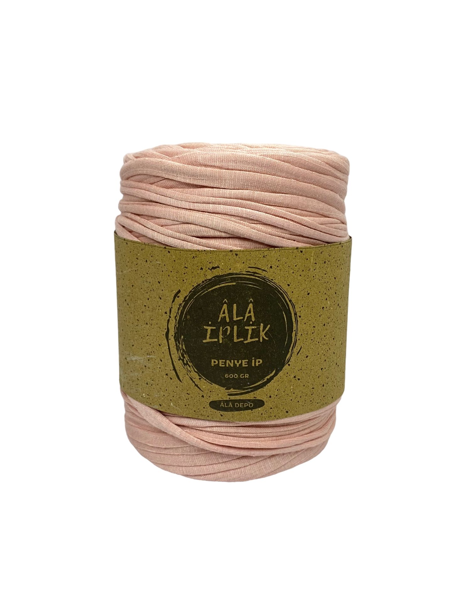 Penye İp Çanta Sepet Paspas Örgü İpi 600 Gram Pembe (Açık 2)