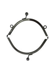 Klipsli Oval Metal  Çanta Bursu 13cm Siyah