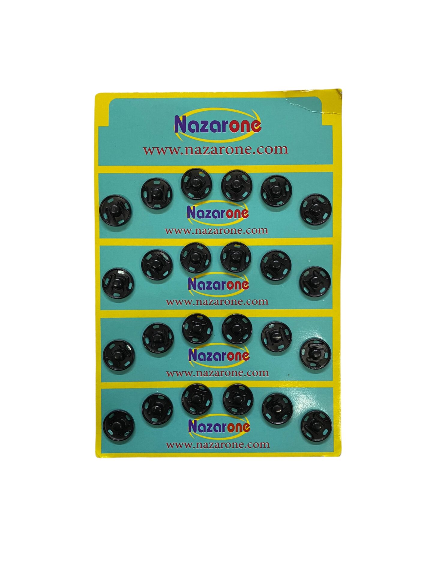 Çıtçıt Düğme Siyah Renk  (15mm) 24 Adet