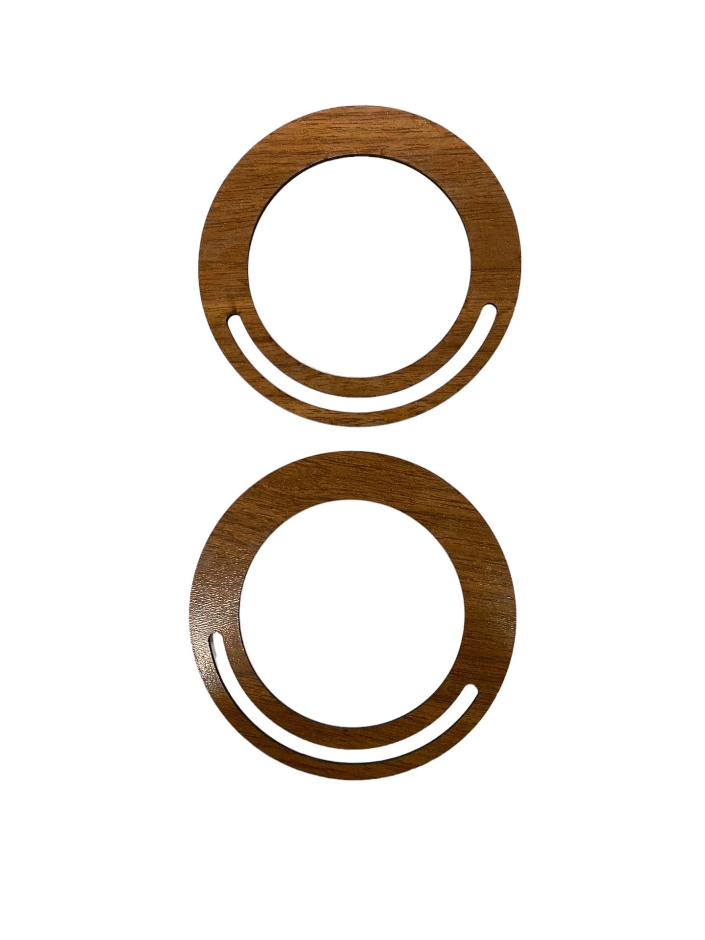 Ahşap Çanta Sapı Mdf Kulp Ceviz (1 çift)