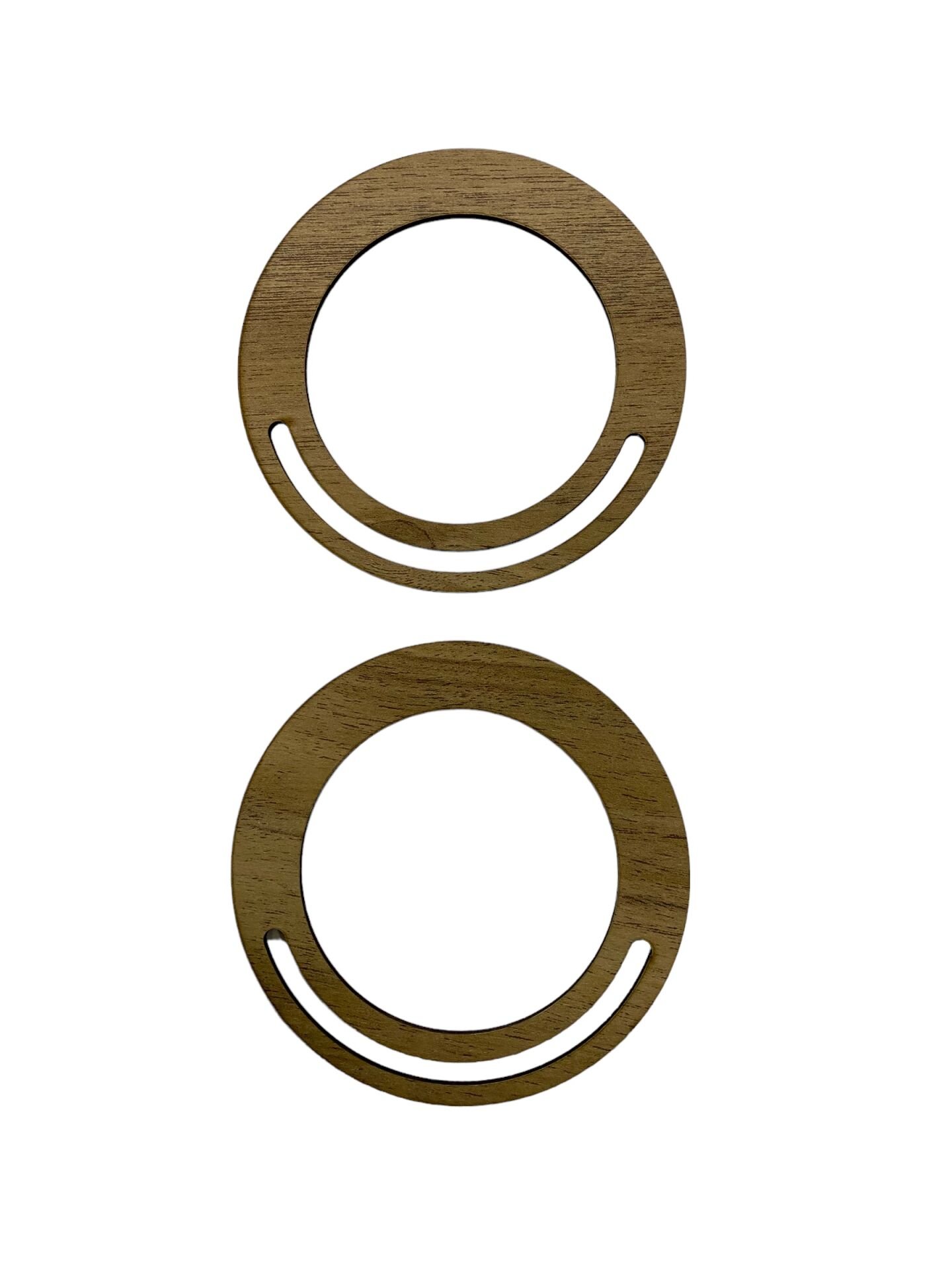 Ahşap Çanta Sapı Mdf Kulp Açık Meşe (1 çift)