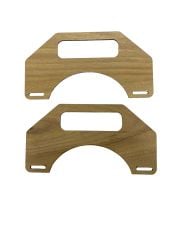 Ahşap Çanta Sapı Mdf Kulp Açık Meşe (1 çift)