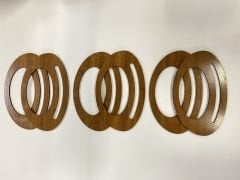 Ahşap Çanta Sapı Mdf Kulp Açık Meşe (1 çift)