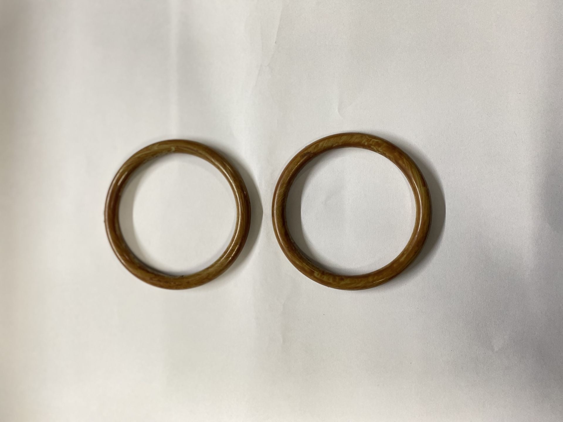 Plastik Ahşap Bambu Görünümlü Mini Halka Çanta Sapı ( Kulp ) 32