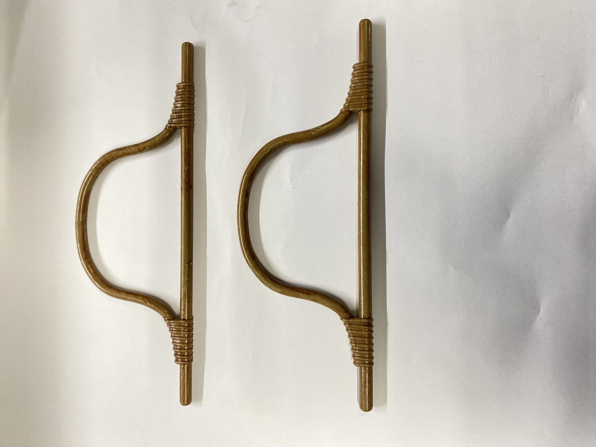 Plastik Ahşap Bağlamalı Bambu Görünümlü Çanta Sapı ( Kulp )1