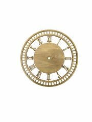 Ahşap Makrome Saat Kasnağı Romen Rakamlı Açık Meşe 20 Cm