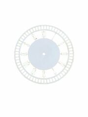 Ahşap Makrome Saat Kasnağı Romen Rakamlı Beyaz 30 Cm