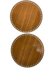 Ahşap Kelebek Desenli Sepet-Çanta Tabanı 20 cm Ceviz Çift Yüz 3 mm MDF