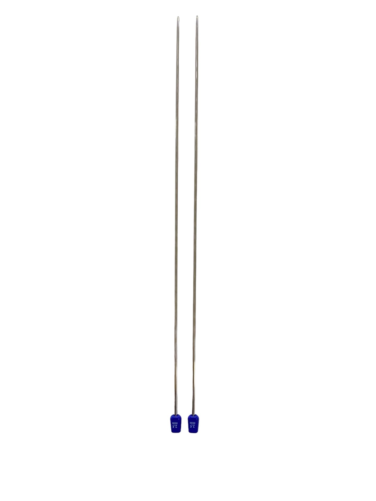 Titanyum Paslanmaz Parlak Uzun Şiş 2,5 mm 35 cm (Çift)