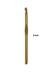 Metal Tığ Yün Penye Makrome Örgü No: 6 (15cm)