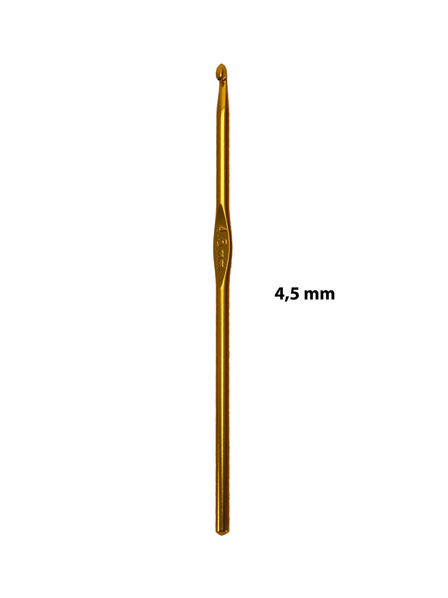 Metal Tığ Yün Penye Makrome Örgü No: 4,5 mm (15cm)