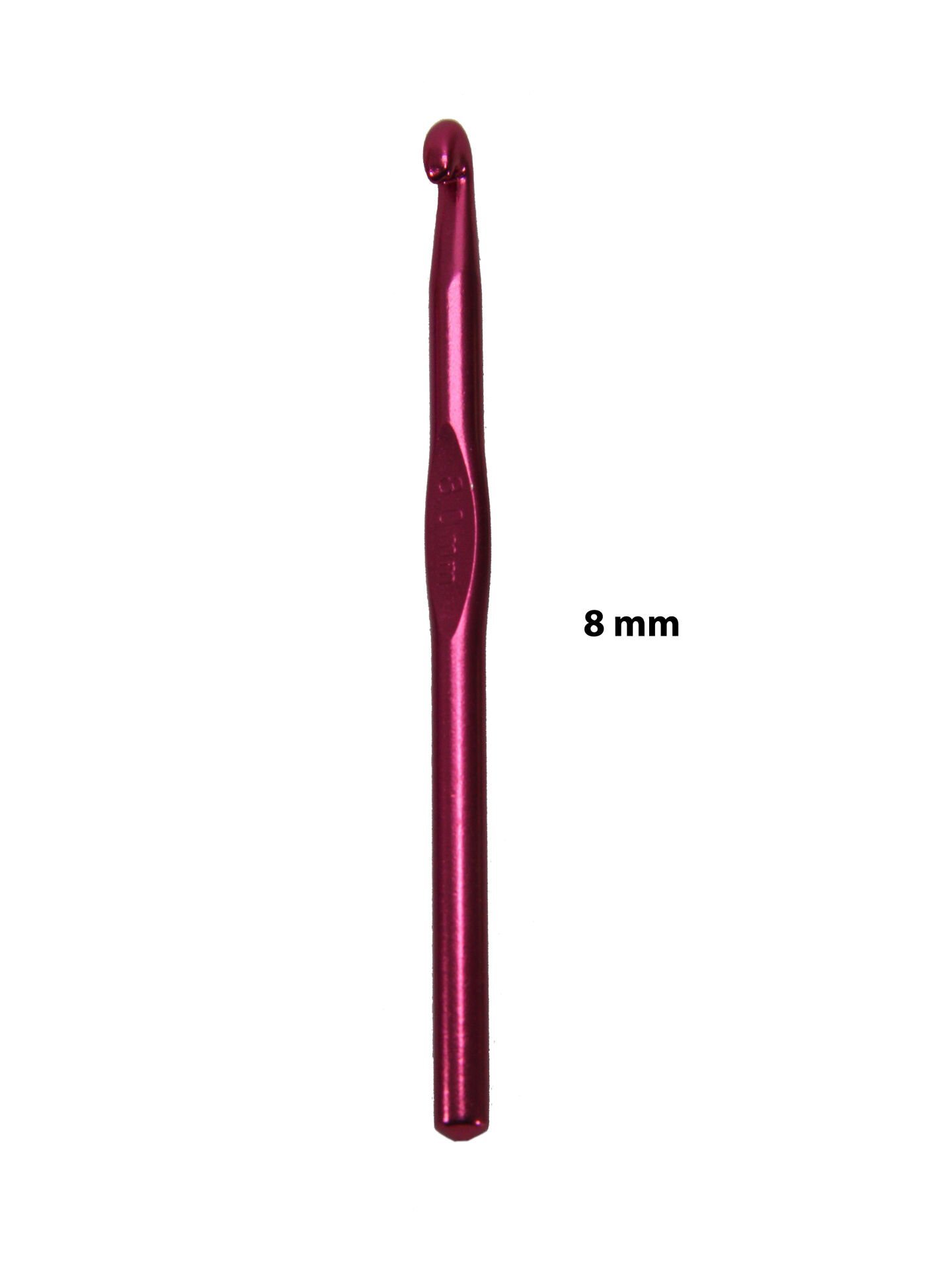 Metal Tığ Yün Penye Makrome Örgü No: 8 mm (15cm)