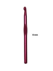 Metal Tığ Yün Penye Makrome Örgü No: 8 mm (15cm)