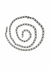 Çanta Zinciri 8 mm 1 Metre Nikel