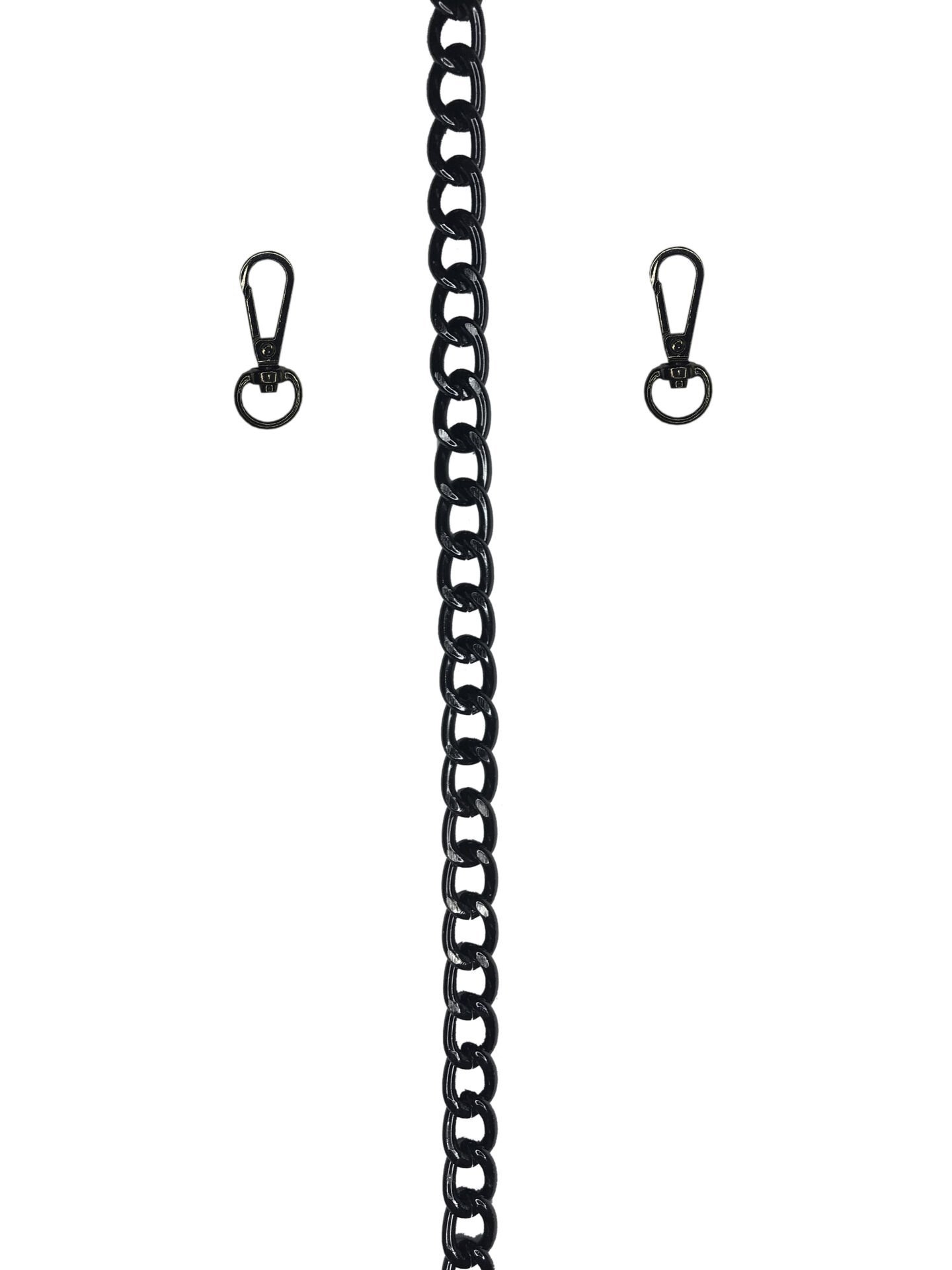 Çanta Zinciri 12mm 1 Metre Alüminyun Kararmaz  Siyah