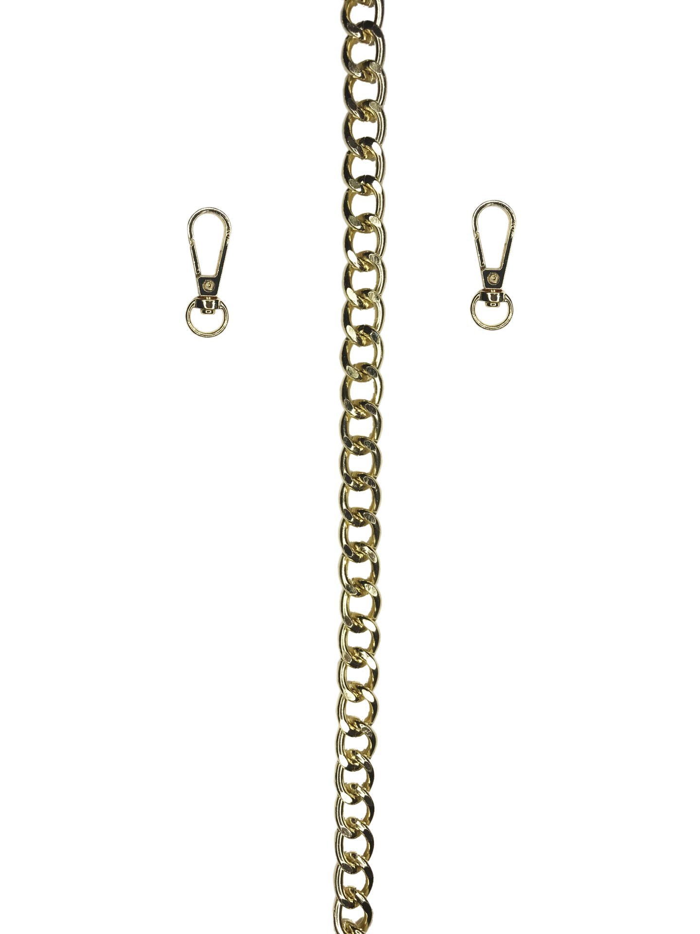 Çanta Zinciri 12mm 1 Metre Alüminyun Kararmaz Light Gold