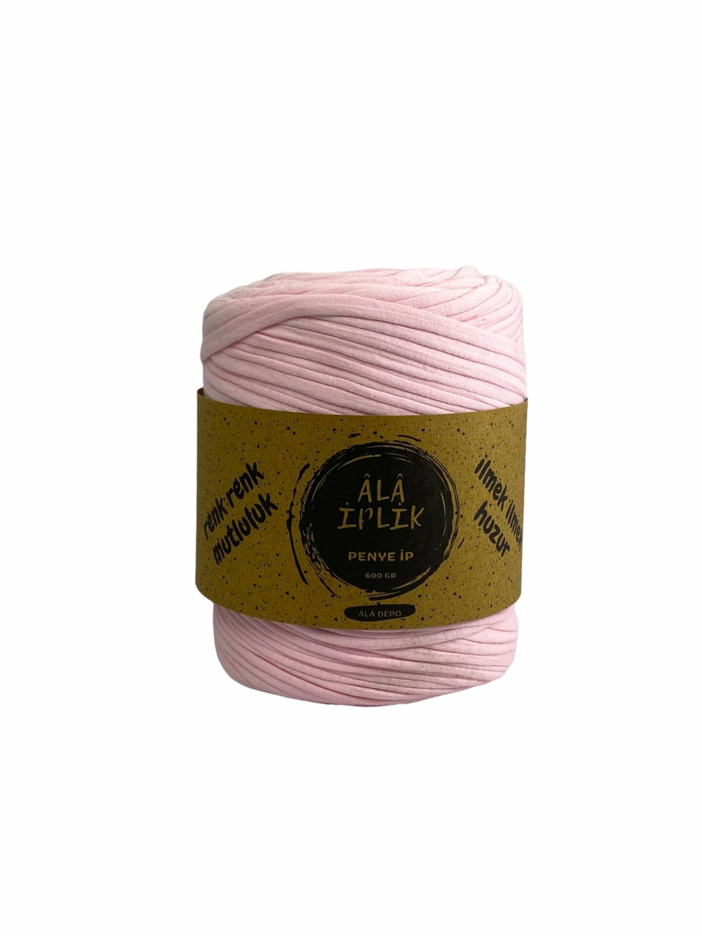 Penye İp Çanta Sepet Paspas Örgü İpi 600 Gram Açık Pembe ADPP419
