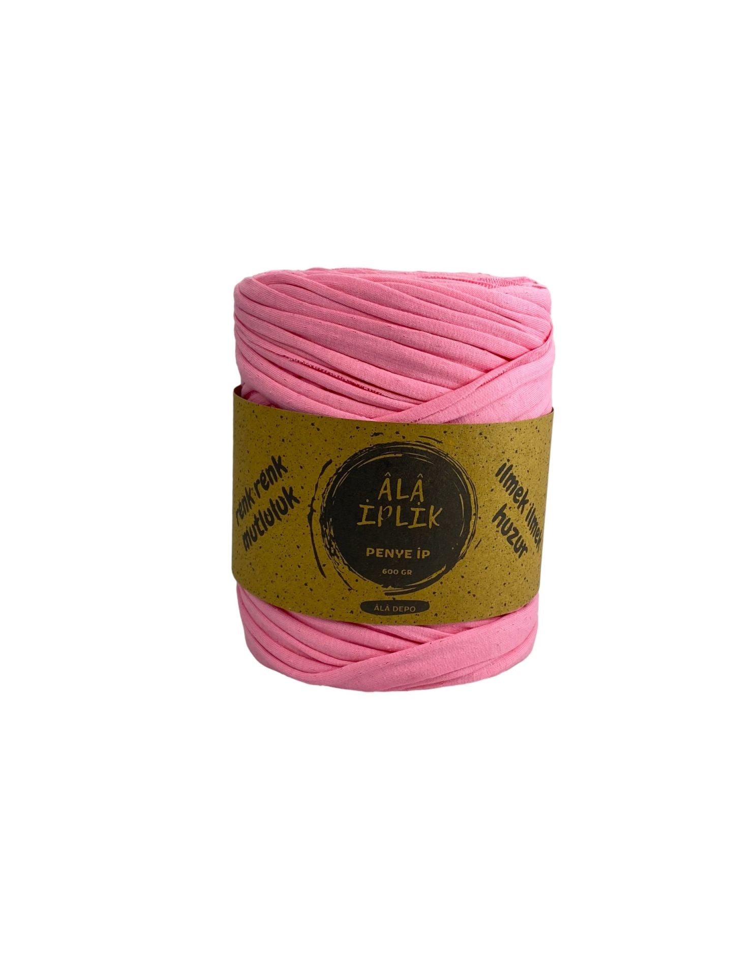 Penye İp Çanta Sepet Paspas Örgü İpi 600 Gram Şeker Pembe  ADPP435